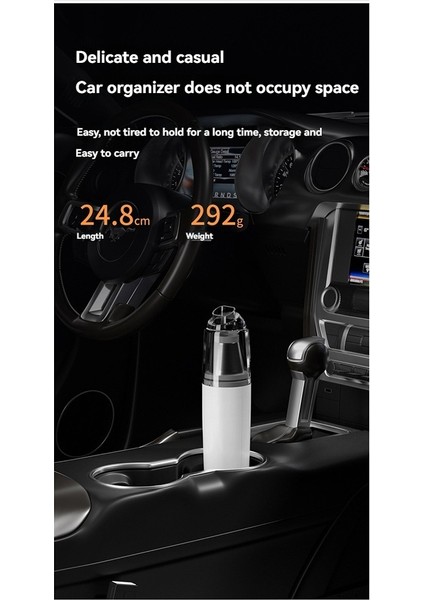 Taşınabilir Mini El Tipi Kablosuz Elektrikli Süpürge USB Şarj Edilebilir Yıkanabilir Hepa Filtreli Araba Ev Evcil Hayvan Için (Yurt Dışından)
