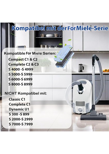 Elektrikli Süpürge Filtreleri Miele Compact C1 & C2, Complete C2 & C3, S8340, S4000, S5000 Için Hepa Filtreleri ve Motor Filtreleri (Yurt Dışından) fiyatları
