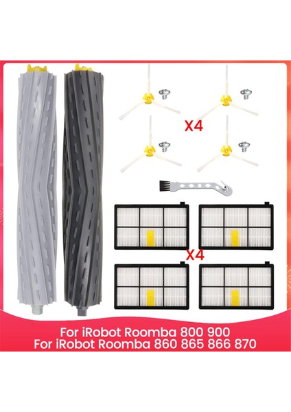 Irobot Roomba 800 900 Serisi Için, Irobot Roomba 860 865 866 870 Robot Süpürge Için Fırça Filtresi Yedek Parçaları (Yurt Dışından)
