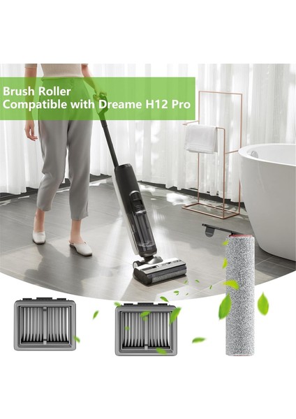 Dreame H12 Pro Islak Kuru Elektrikli Süpürge Filtreleri Için Yedek Vakum Filtreleri Silindir Fırçaları (Yurt Dışından) modelleri