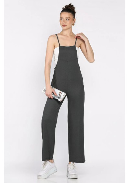 Kadın Ayarlanabilir Askılı Bürümcük Tulum P-00016939