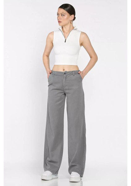 Kadın Yüksek Bel Pantolon P-00016908