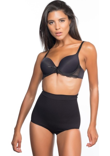 Siyah Mı Emay 2057 Yüksek Bel Masajlı Slip Korse