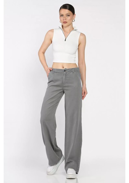 Kadın Yüksek Bel Pantolon P-00016908