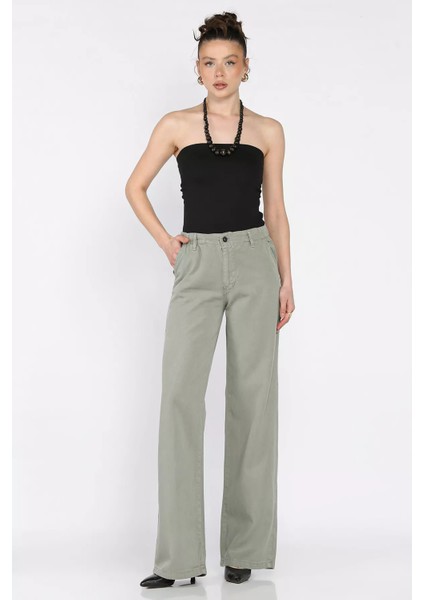 Kadın Yüksek Bel Pantolon P-00016908