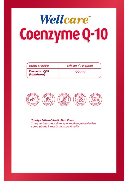 Coenzyme Q10 100 Mg 30 Kapsül fiyatları