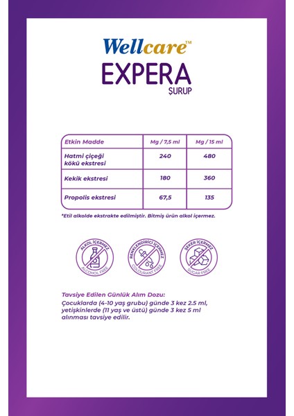 Expera Bitkisel Şurup 150 ml