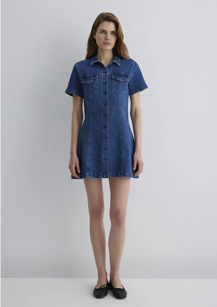 Kadın Mavi M1310612-89216 Helen Kot Elbise fiyatları