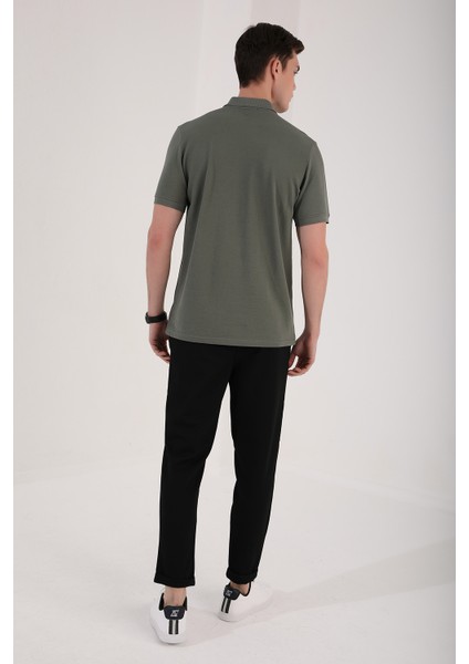 Çağla Erkek Basic Logolu Standart Kalıp Triko Polo Yaka T-Shirt - 87748 indirimleri