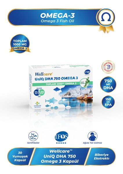 Uniq 750 Omega 3 30 Kapsül