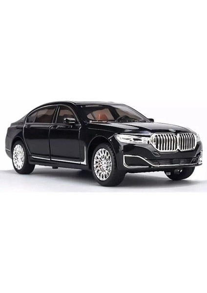 Bmw 760İ Araba Bmw 7 Serisi Araba 1:24 Diecast Metal Model Araba Koleksiyon Araba Sesli Işıklı Siyah