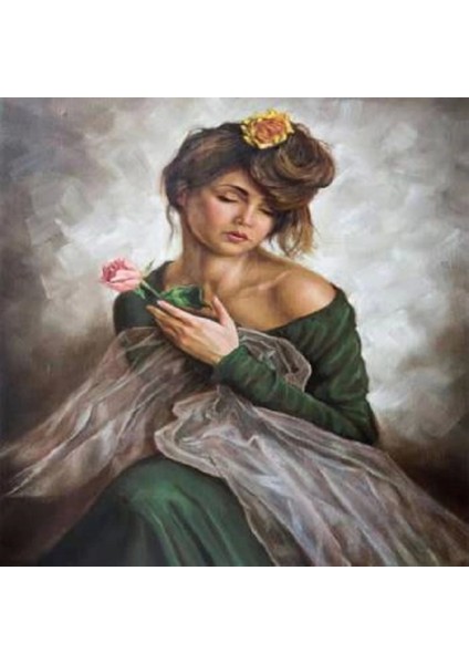 - Kanvas Zerafet Sayılarla Boyama Seti Kasnaklı