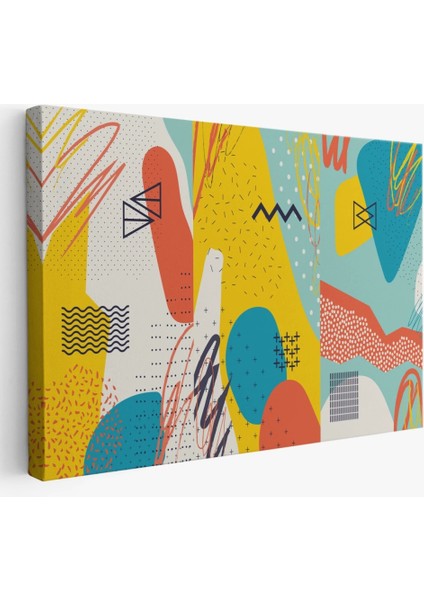 - Modern Soyut Görünümlü Dekoratif Kanvas Duvar TABLOSU-3577 fiyatları