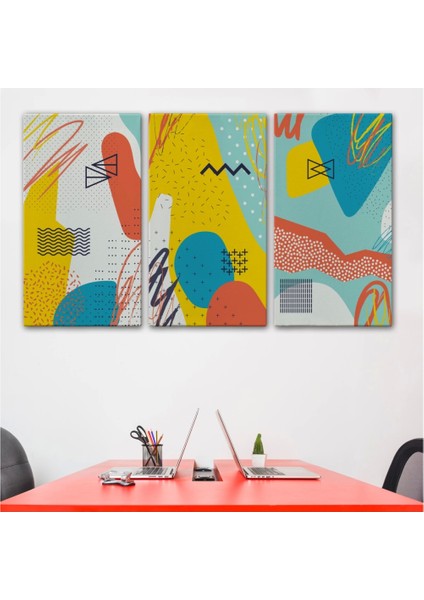 - Modern Soyut Görünümlü Dekoratif Kanvas Duvar TABLOSU-3577 modelleri
