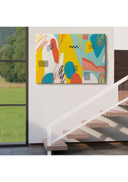 - Modern Soyut Görünümlü Dekoratif Kanvas Duvar TABLOSU-3577 indirimleri