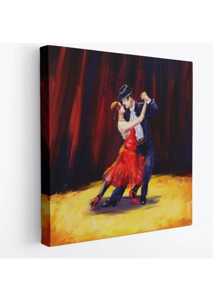 - Tango Danscıları Yağlıboya Görünüm Dekoratif Kanvas Duvar TABLOSU-5846 fiyatları