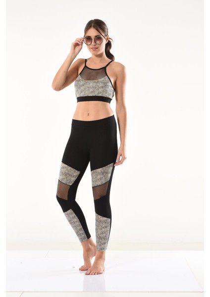 - File Detaylı Büstiyer Tayt Takım 532