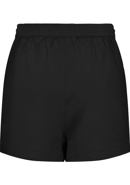 Onljakiri Keten Karışımlı Comfort Fit Belden Bağlamalı Short Bayan Short 15346498