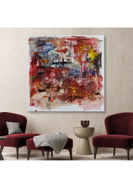 - Yağlıboya Görünümlü Soyut Kanvas TABLO-5904