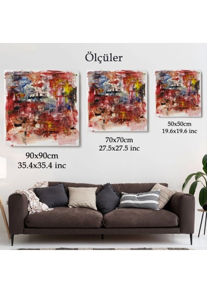 - Yağlıboya Görünümlü Soyut Kanvas TABLO-5904 indirimleri