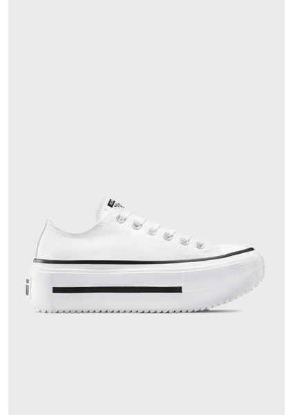 Logolu Tırtıklı Platform Taban Sneaker Ayakkabı Bayan Ayakkabı A15491C 102