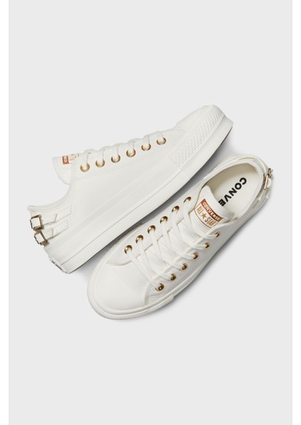 Logolu Kemer Detaylı Platform Taban Sneaker Ayakkabı Bayan Ayakkabı A11866C 286 fırsatları