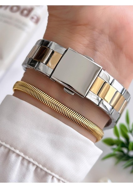 Kadın Kol Saati+Bileklik Özel Seri Çelik Kordon Kararma Renk Atma Yapmaz VS.BLKT.0350 modelleri