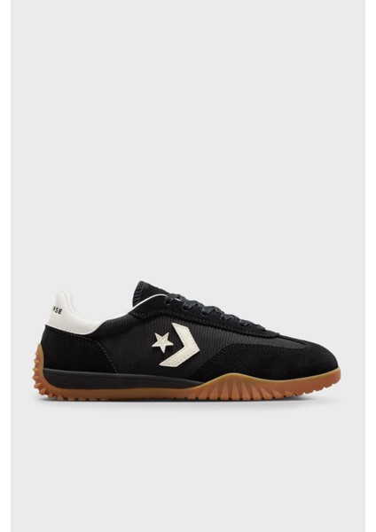 Logolu Deri ve Süet Detaylı Sneaker Ayakkabı Bayan Ayakkabı A08263C 001