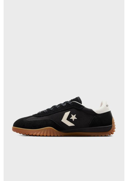 Logolu Deri ve Süet Detaylı Sneaker Ayakkabı Bayan Ayakkabı A08263C 001