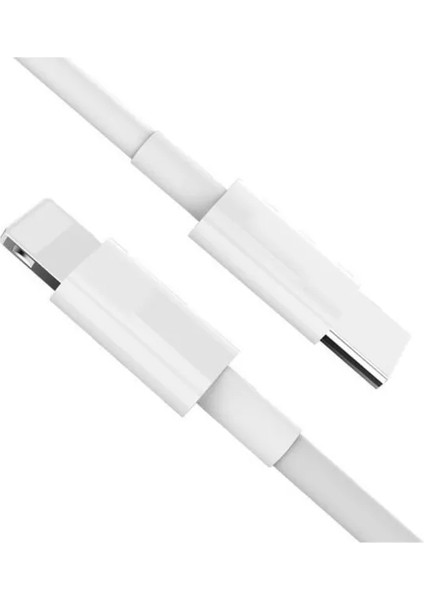 Iphone X-Xs-11-11 Pro- 11PROMAX-12-13 Uyumlu Lightning Hızlı Şarj Kablosu 1 Metre USB C Şarj Kablosu