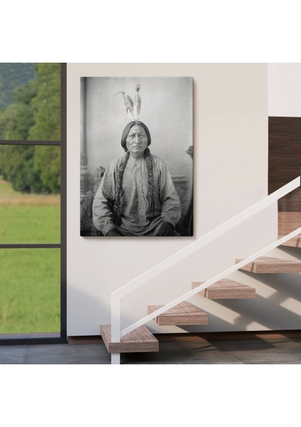 - Oturan Boğa Tablosu, Amerikaya Karşı Savaşan Son Kızılderili Kabile Şefi, Sitting BULL-6416 fırsatları