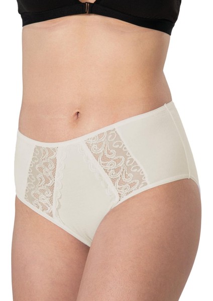 Ten Mı Emay 1445 Modal Cotton Yüksekbel Dantelli Külot