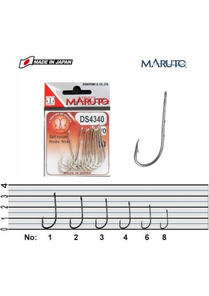 Ds 4340 Nikel Olta Iğnesi / Beyaz, Uzun Saplı, Delikli, Iki Çentikli, Çapraz, Papağan Ağızlı