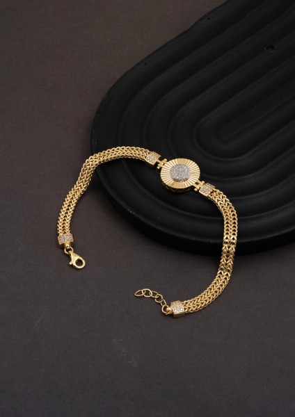 Dolunay Işıltısı 14 Ayar Altın Bileklik modelleri