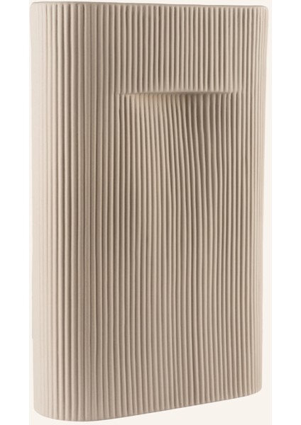 Rıdge Vazo, Gerilli Tasarım, Terracotta, 36 cm Yüksekliğinde
