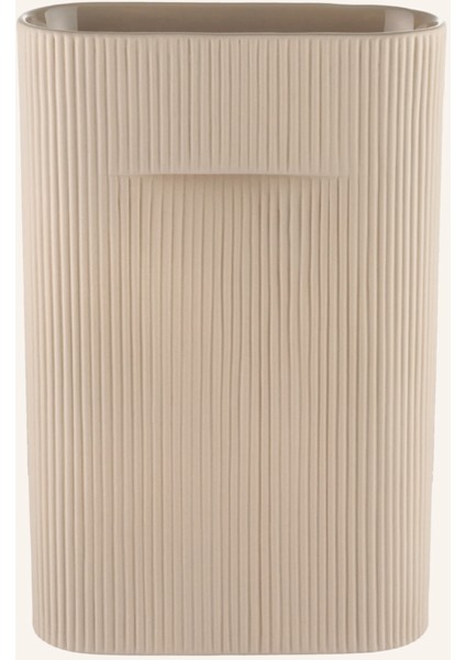 Rıdge Vazo, Gerilli Tasarım, Terracotta, 36 cm Yüksekliğinde