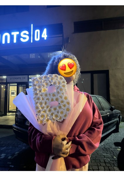 Papatya Isme Özel Buket Doğum Günü El Örmesi Papatya Sevgililer Günü Kişiye Özel Baş Harf