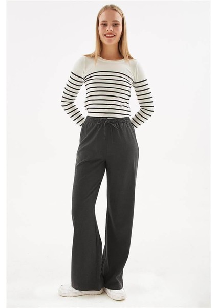 Geniş Paça Pantolon Antrasit