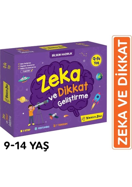 Yayınları Zeka-Dikkat Geliştirme Seti - (9-14 Yaş)