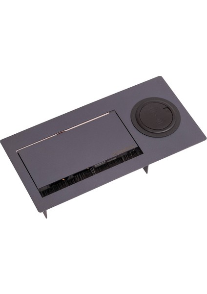 Regulus Wireless Serisi Döner Kapaklı Temassız Şarjlı Masa Prizi