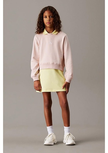 Kız Çocuk Ck Logo Sweatshirt - Pembe fiyatları