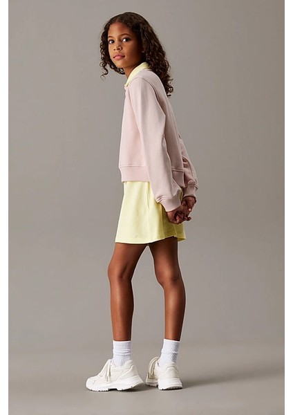 Kız Çocuk Ck Logo Sweatshirt - Pembe modelleri