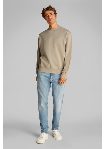 Erkek Ck Terry Sweatshirt - Bej