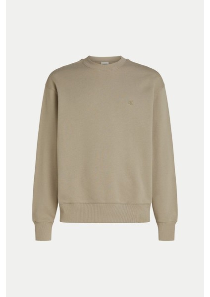Erkek Ck Terry Sweatshirt - Bej