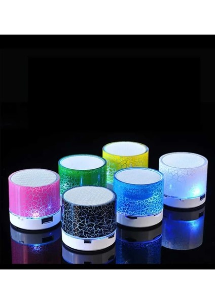 Işıklı Taşınabilir Bluetooth Wireless Hoparlör Kablosuz Ses Bombası