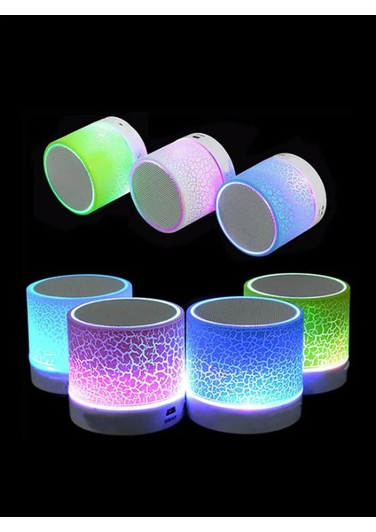 Işıklı Taşınabilir Bluetooth Wireless Hoparlör Kablosuz Ses Bombası fiyatları