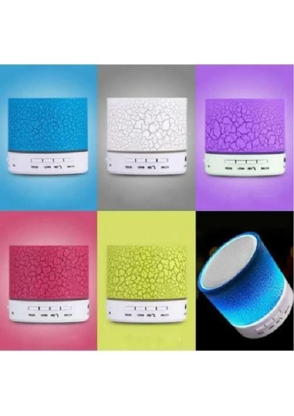 Işıklı Taşınabilir Bluetooth Wireless Hoparlör Kablosuz Ses Bombası