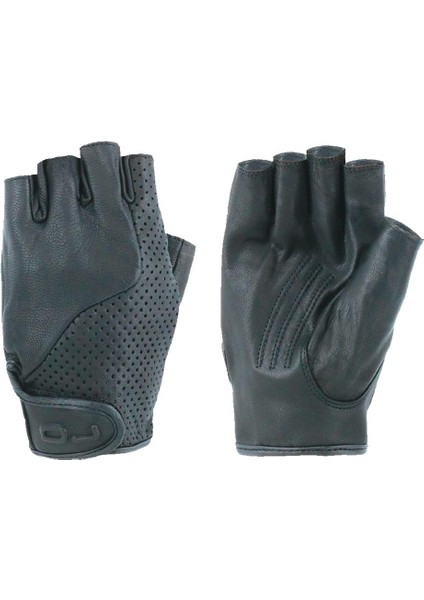 Fresh Siyah Yarım Parmaksız Motosiklet Eldiveni M