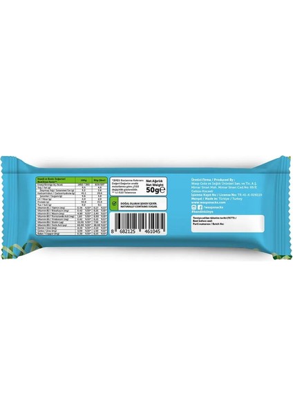 Yüksek Protein Bar - Hindistan Cevizli 50g x 12 Adet