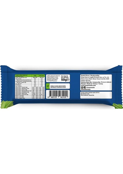 Yüksek Protein Bar - Fındıklı 50g x 12 Adet